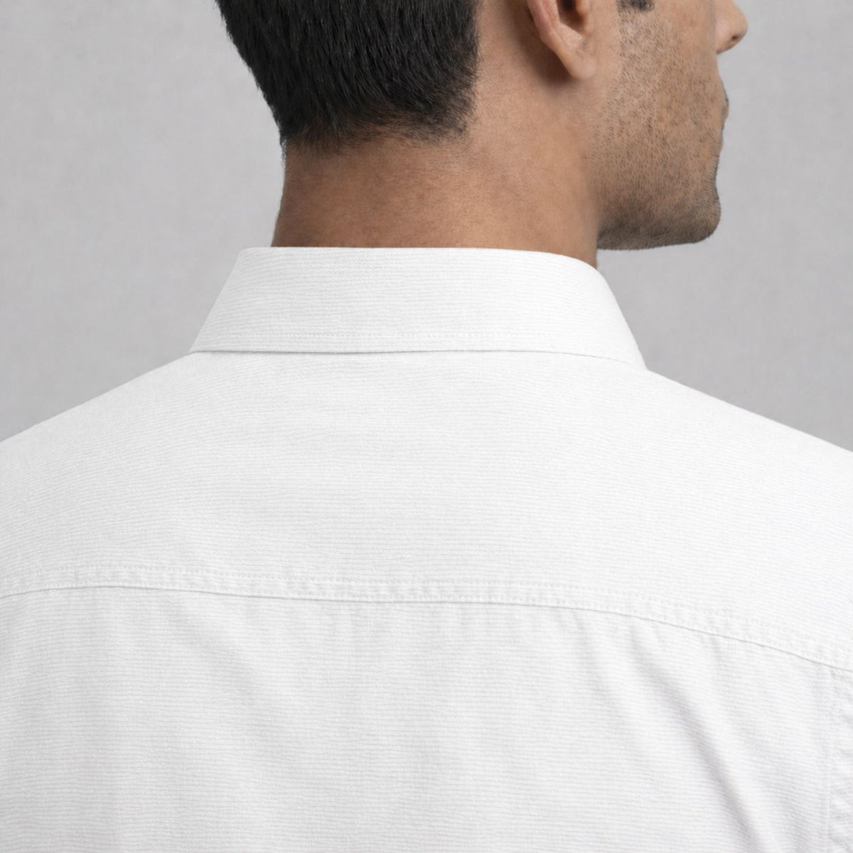 Amazon Grey Casual Shirt 7 Collar Back