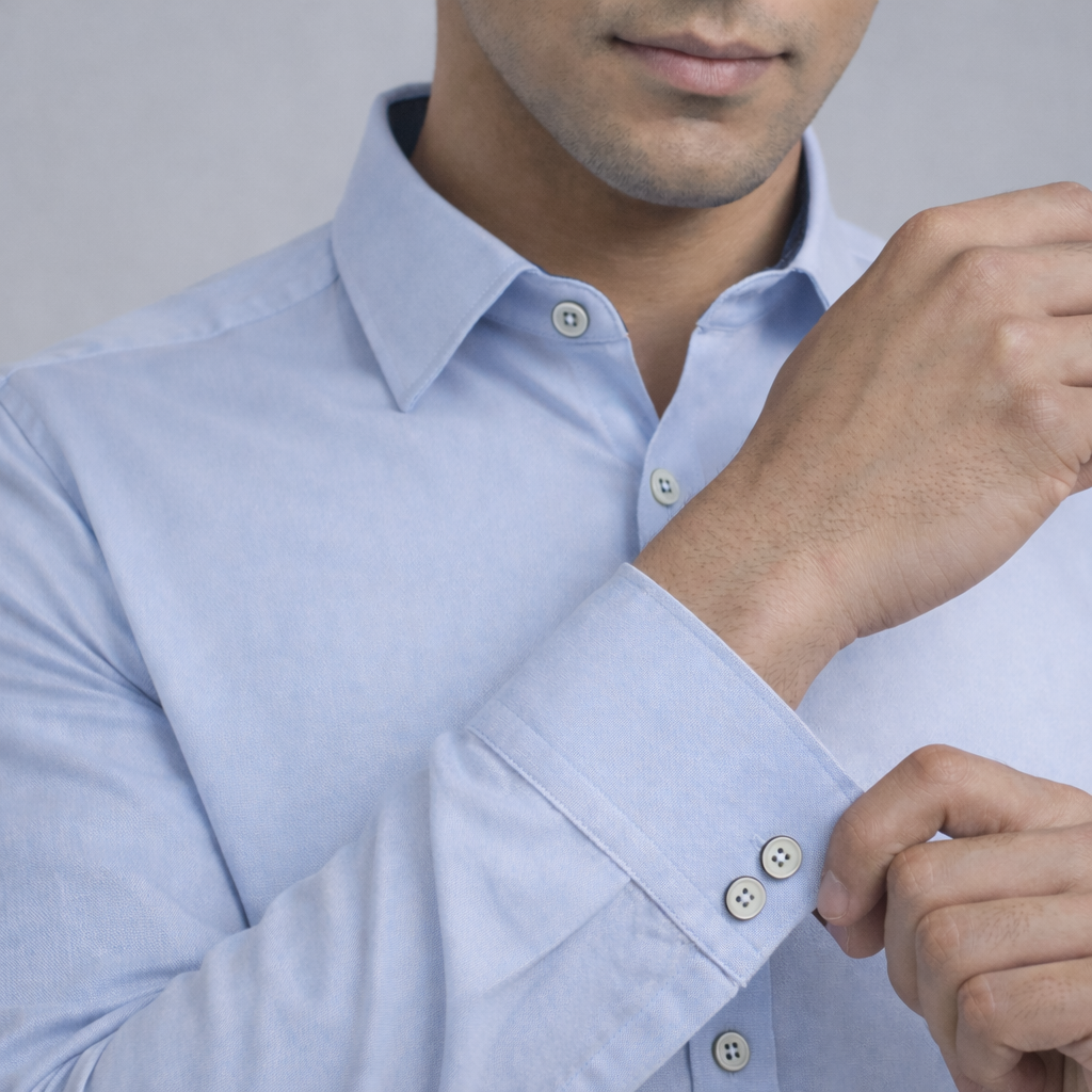 Amazon Grey Formal Shirt 3 Cuff