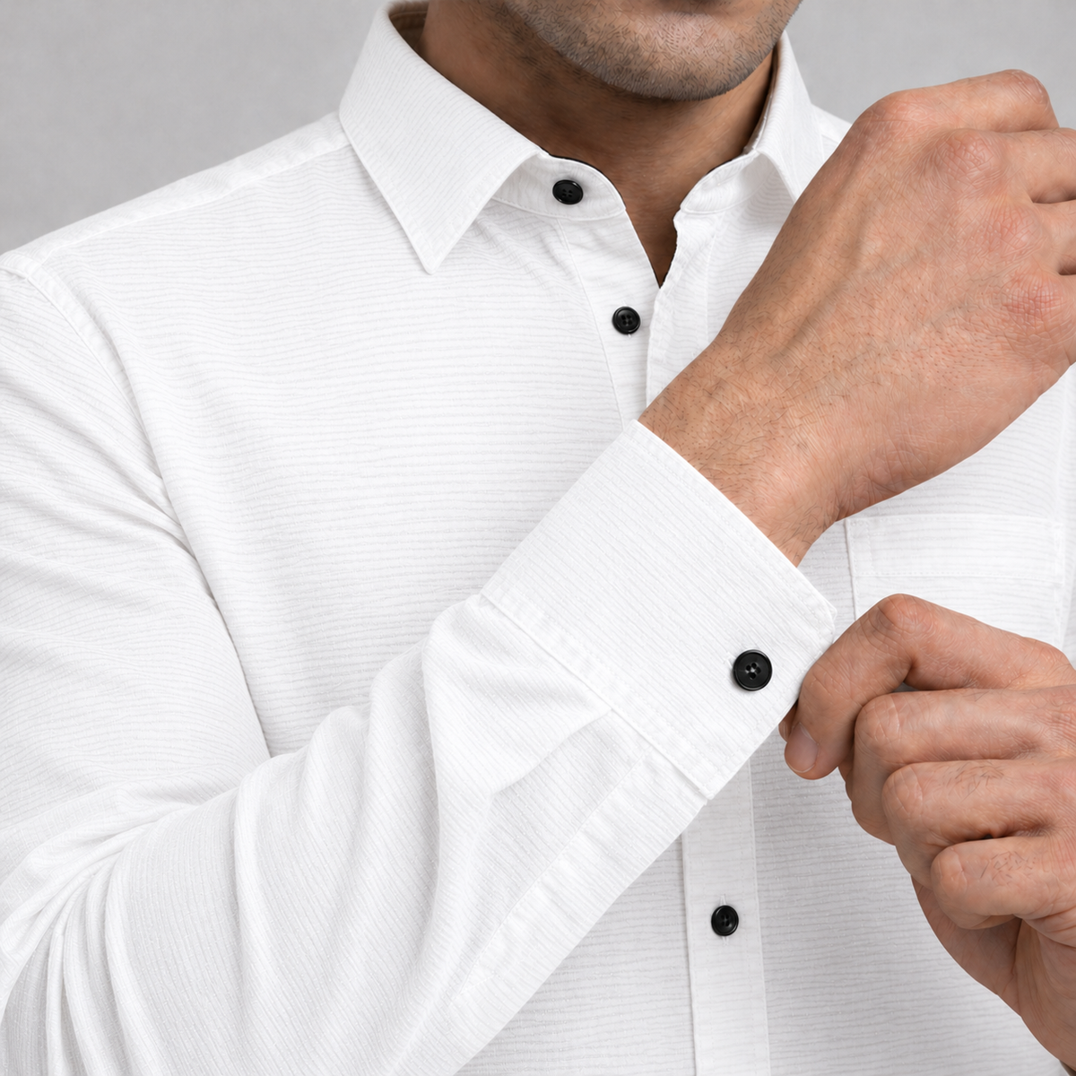 Amazon Grey Casual Shirt 7 Cuffs