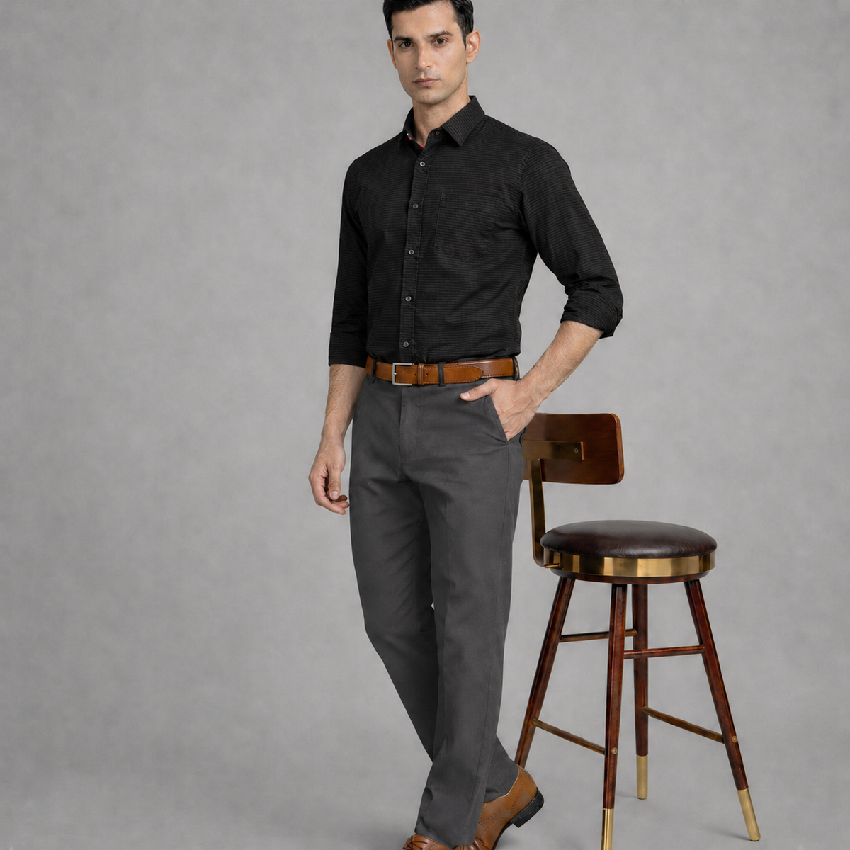 Amazon Charcoal Party Shirt 5 Full Front