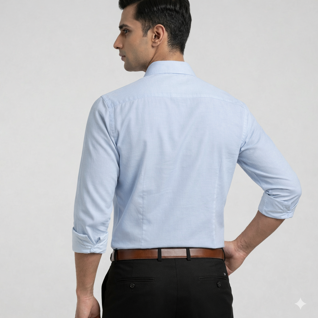 Amazon Grey Formal Shirt 3 Half back 