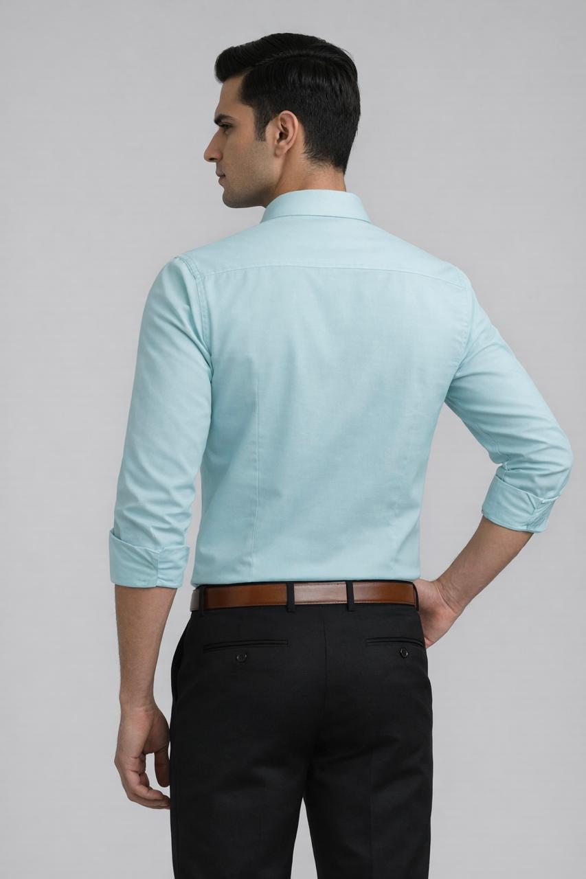 Blue Everyday Casual Shirt back half